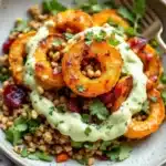 crispy maple roasted delicata squash rings - featured image