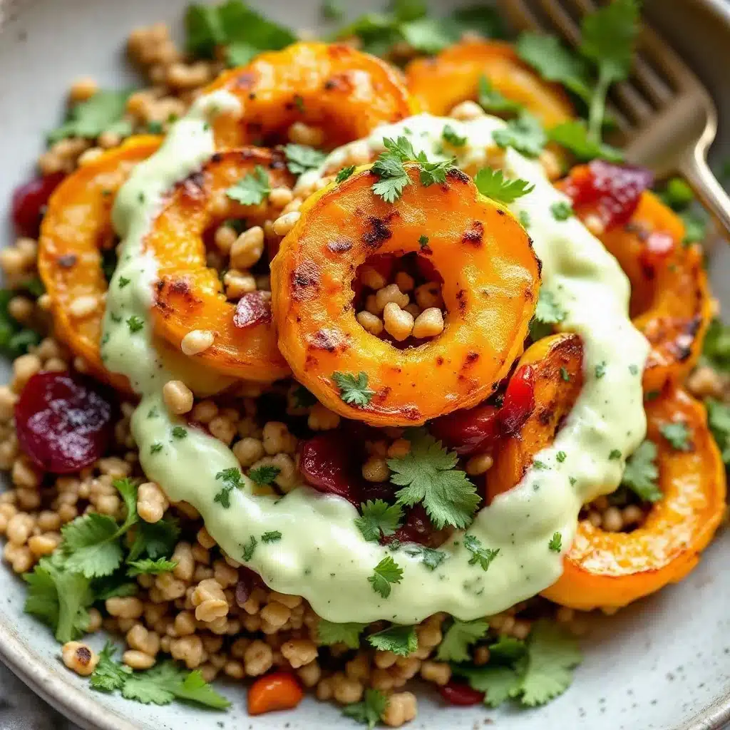 crispy maple roasted delicata squash rings - featured image