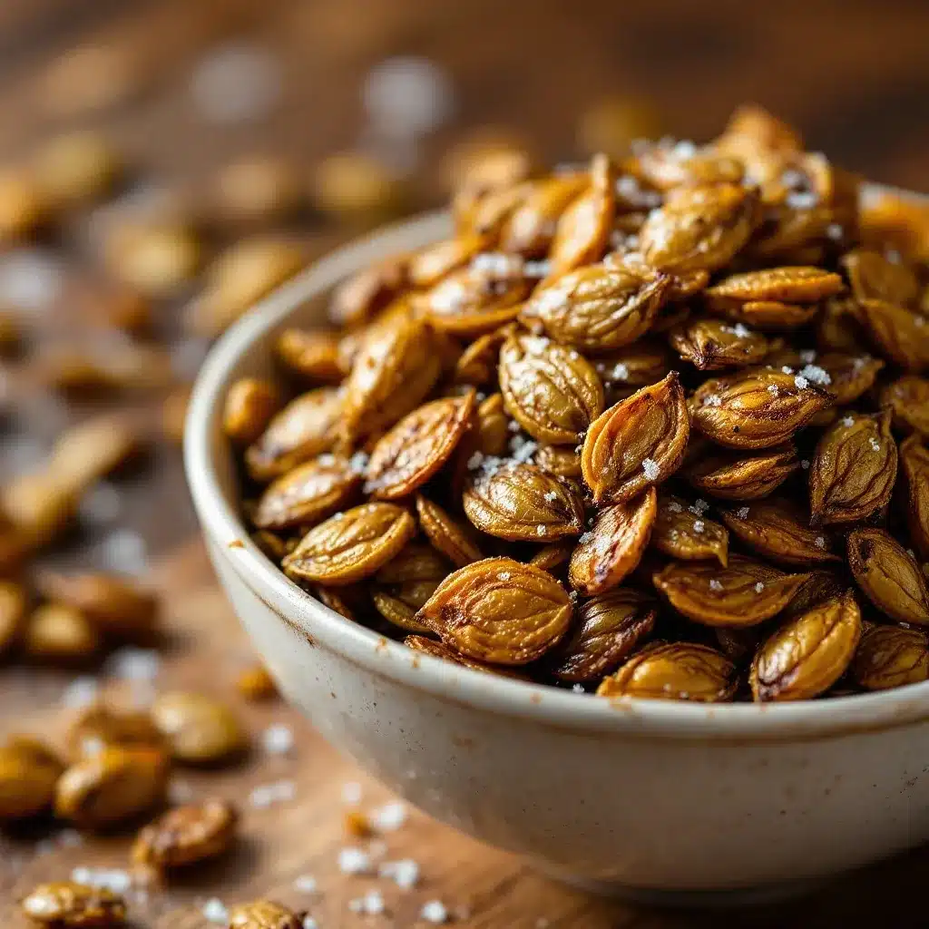 crispy roasted pumpkin seeds preparation steps