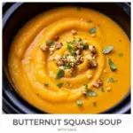 crockpot butternut squash soup - featured image