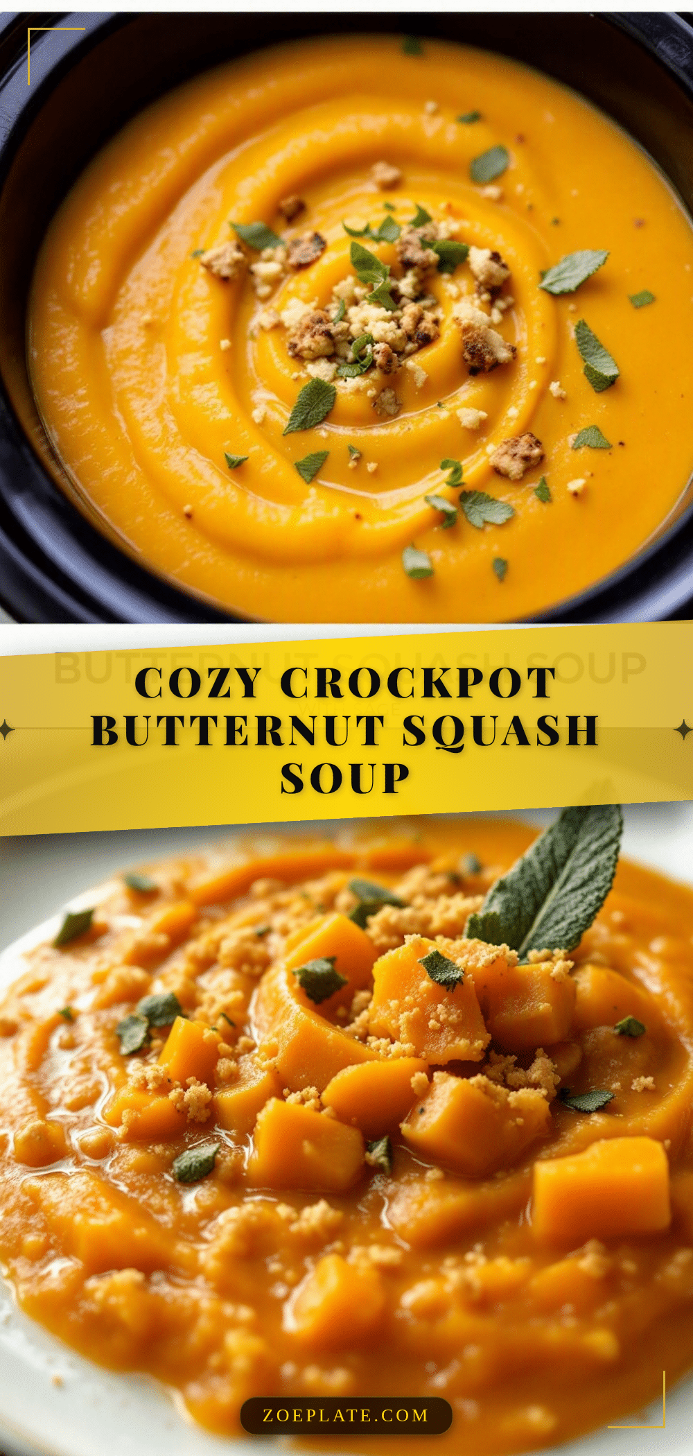 crockpot butternut squash soup recipe