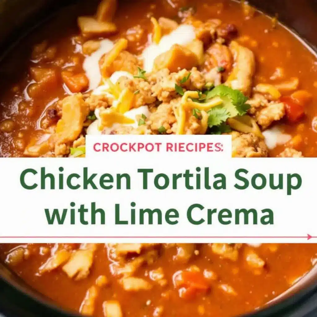 crockpot chicken tortilla soup - featured image