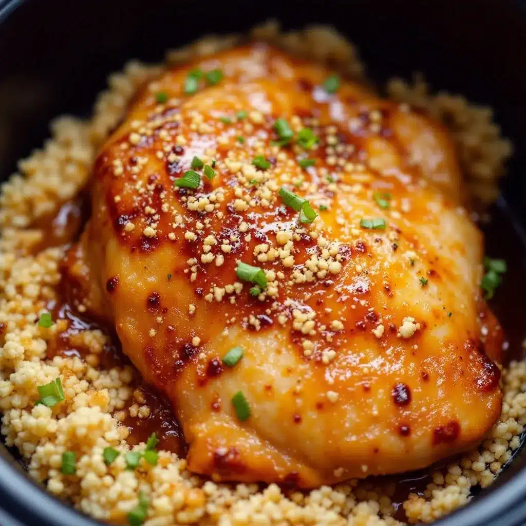 crockpot honey garlic chicken thighs preparation steps
