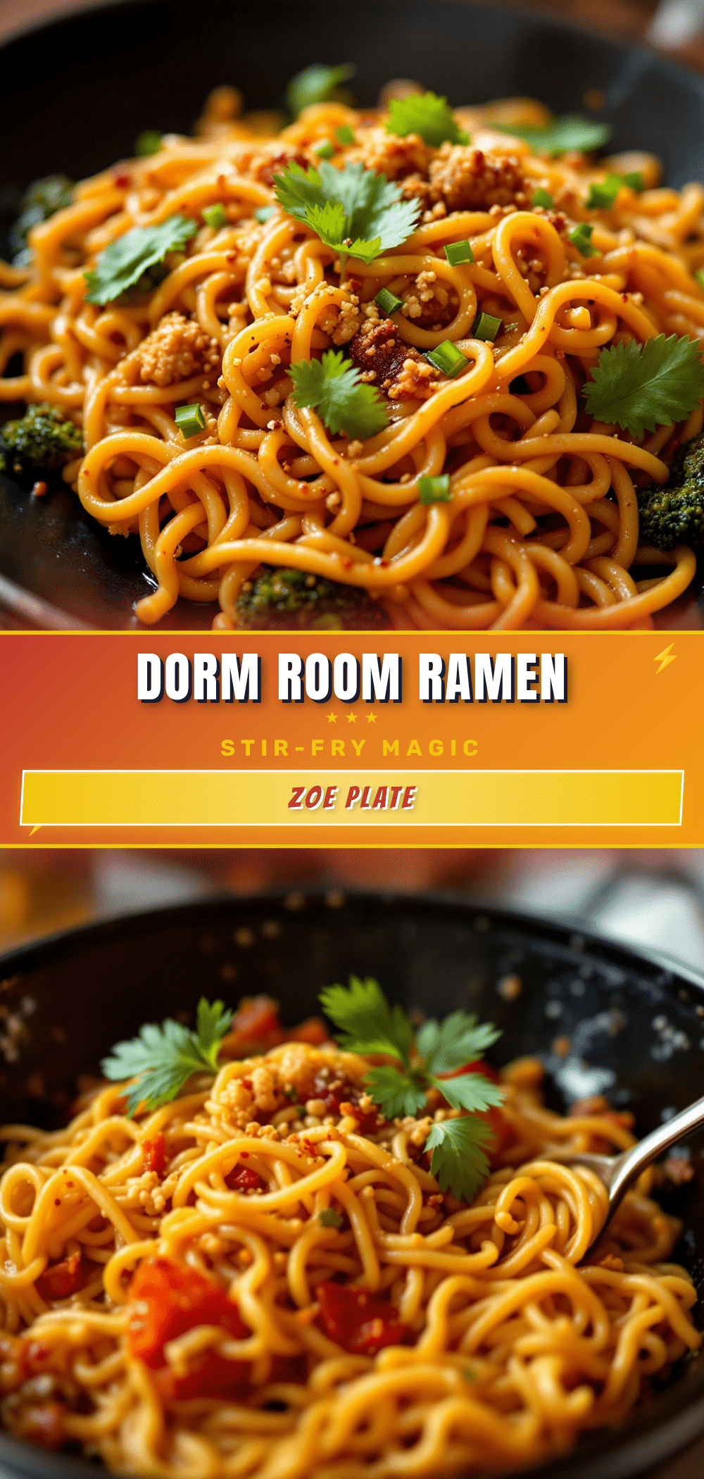 dorm room ramen stir-fry recipe