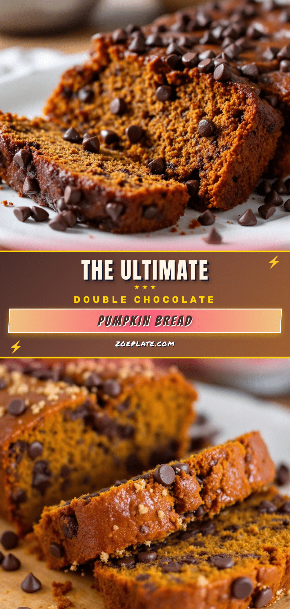 double chocolate chip pumpkin bread recipe