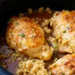 Easy Crockpot Honey Garlic Chicken Thighs - featured image