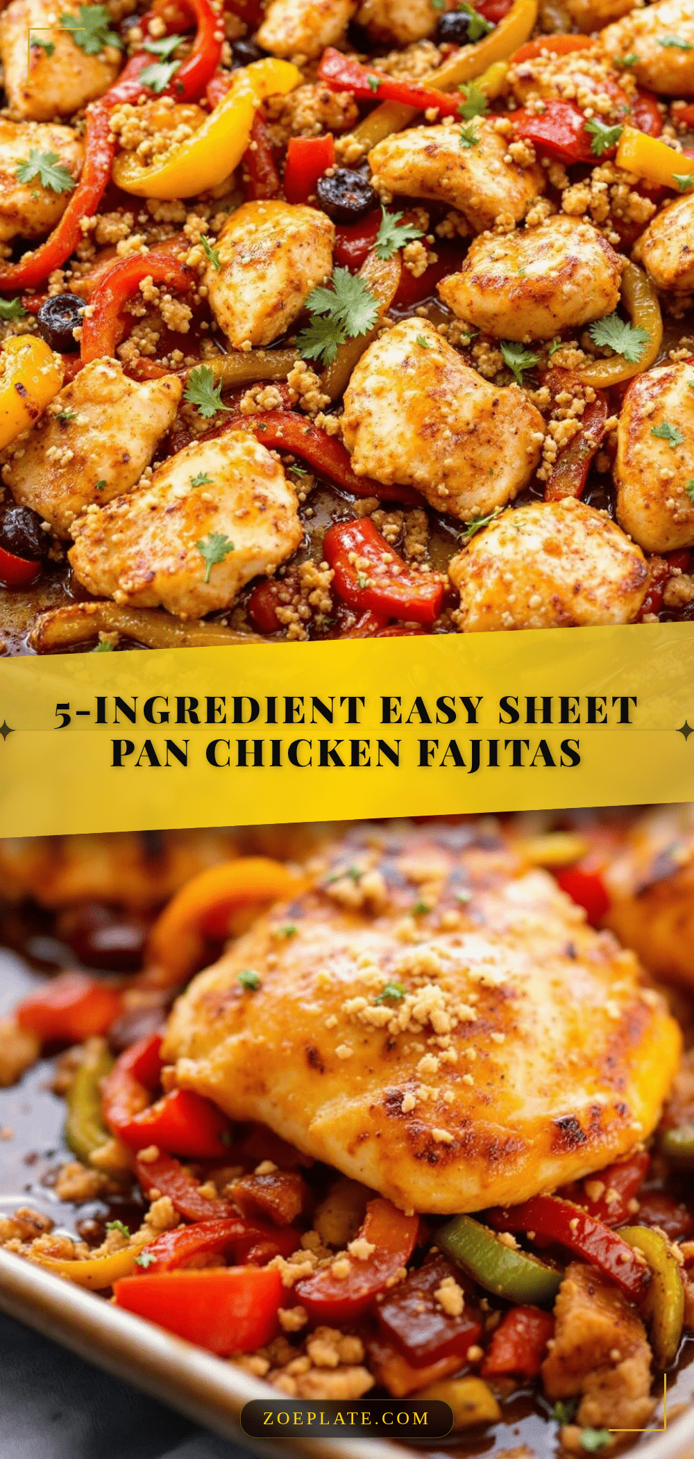 Easy Sheet Pan Chicken Fajitas recipe