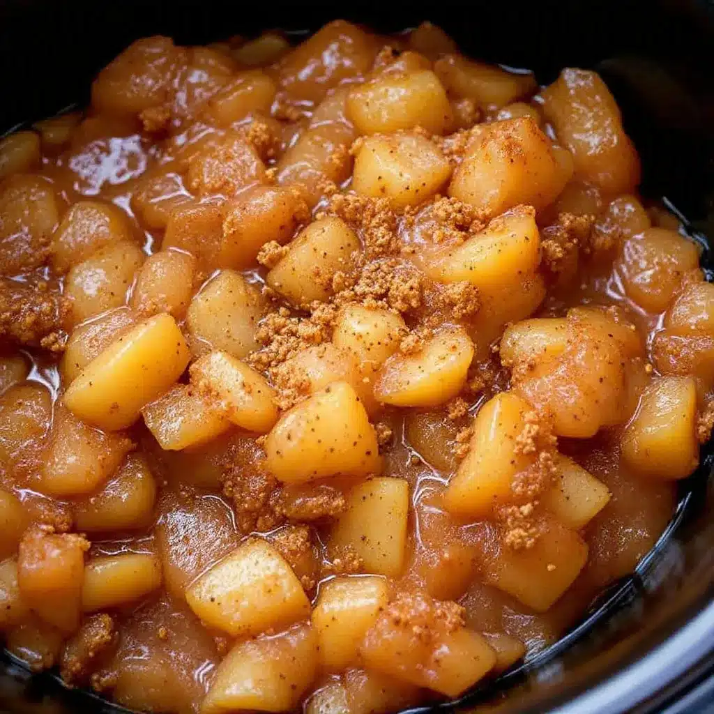 easy slow cooker cinnamon applesauce preparation steps