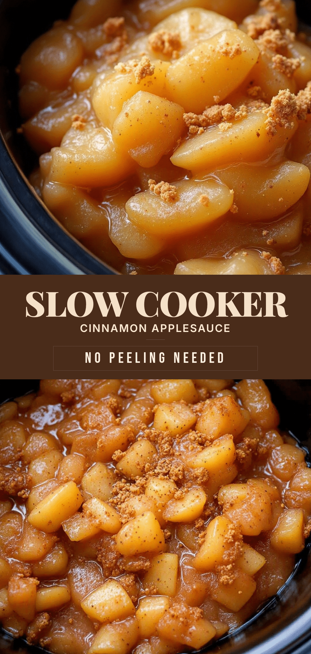 easy slow cooker cinnamon applesauce recipe