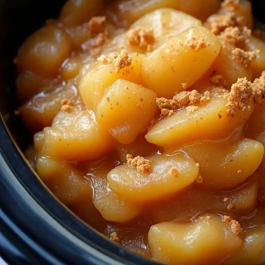easy slow cooker cinnamon applesauce - featured image