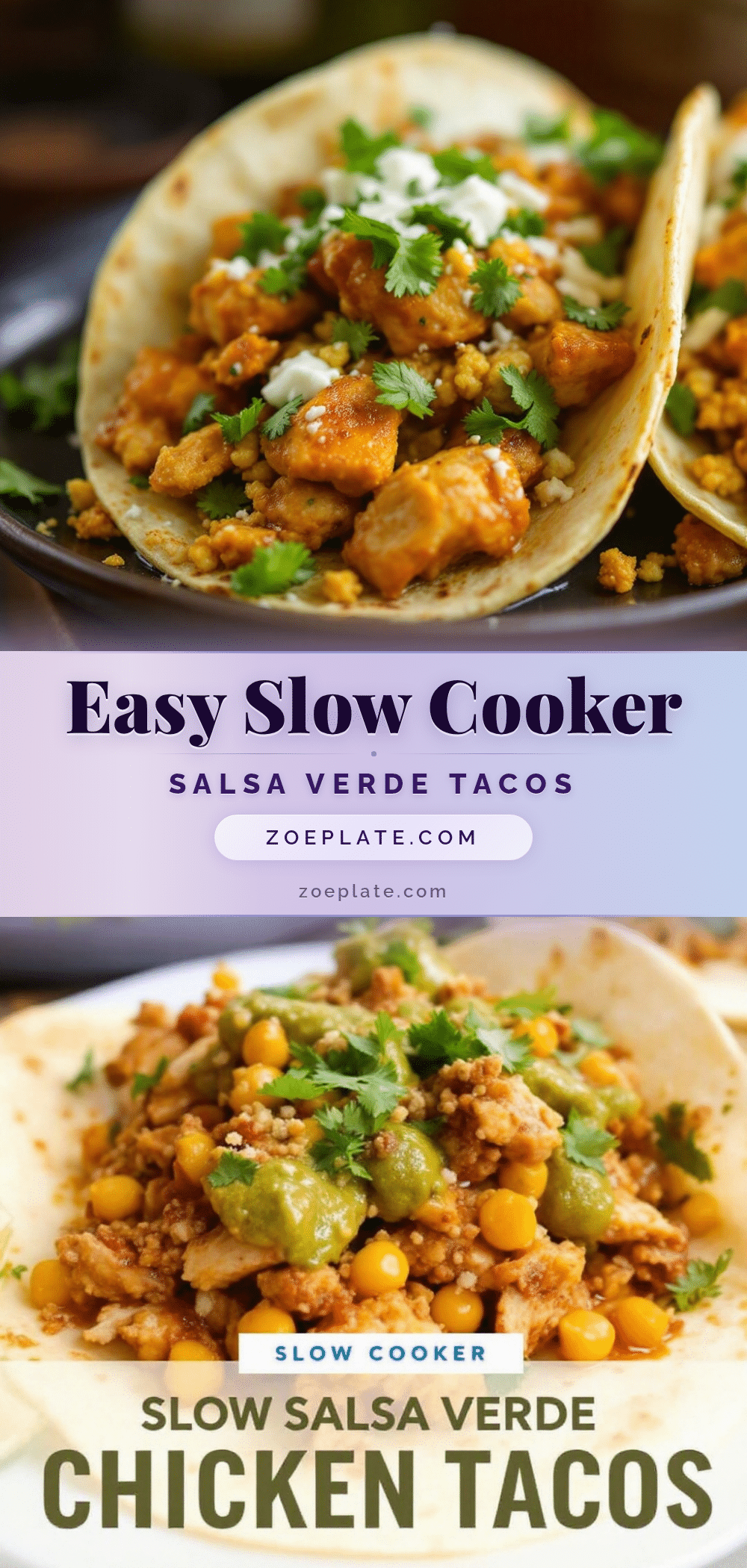 easy slow cooker salsa verde chicken tacos recipe