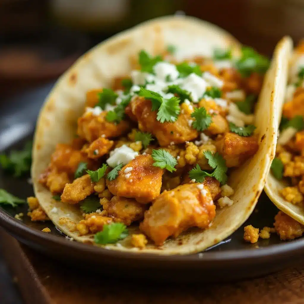 easy slow cooker salsa verde chicken tacos - featured image