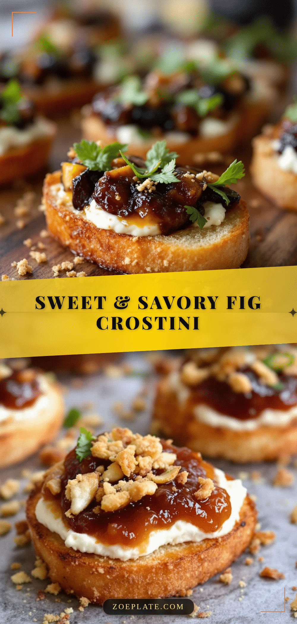 fig goat cheese crostini recipe