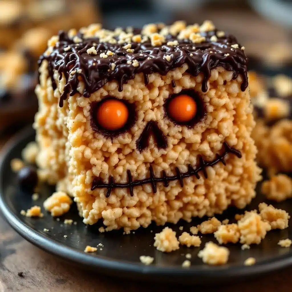 Frankenstein Rice Krispie Treats - featured image