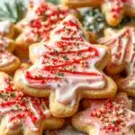 frosted christmas sugar cookies - featured image