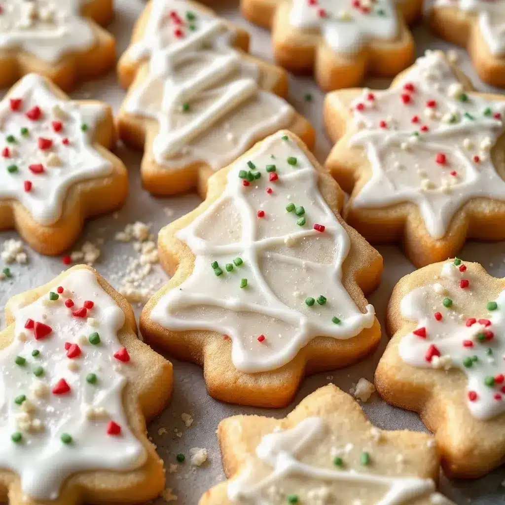 frosted christmas sugar cookies preparation steps