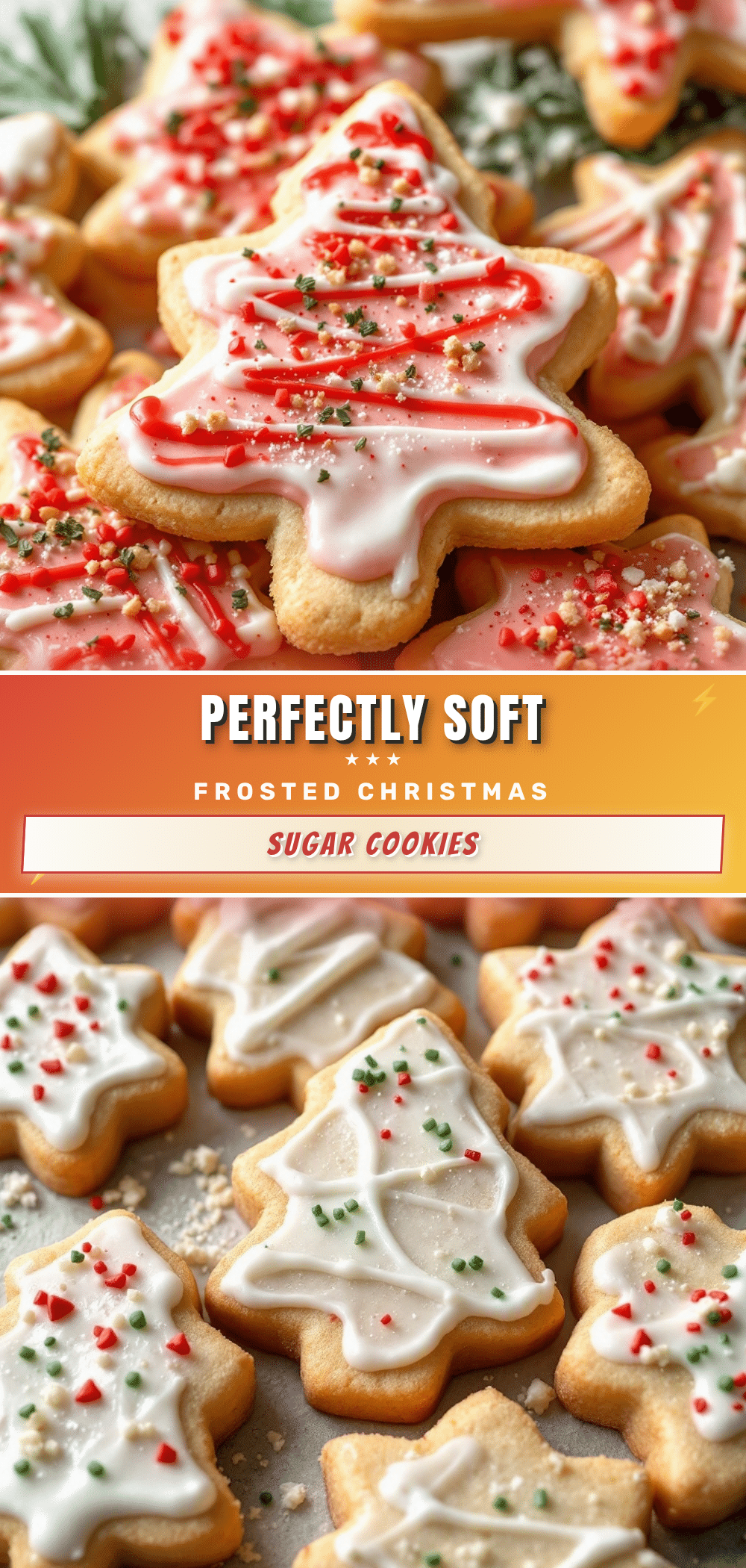 frosted christmas sugar cookies recipe