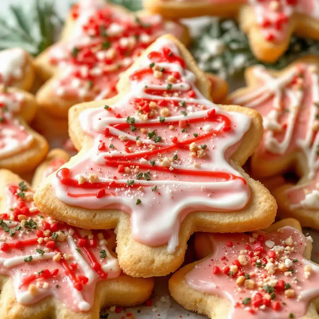 frosted christmas sugar cookies - featured image