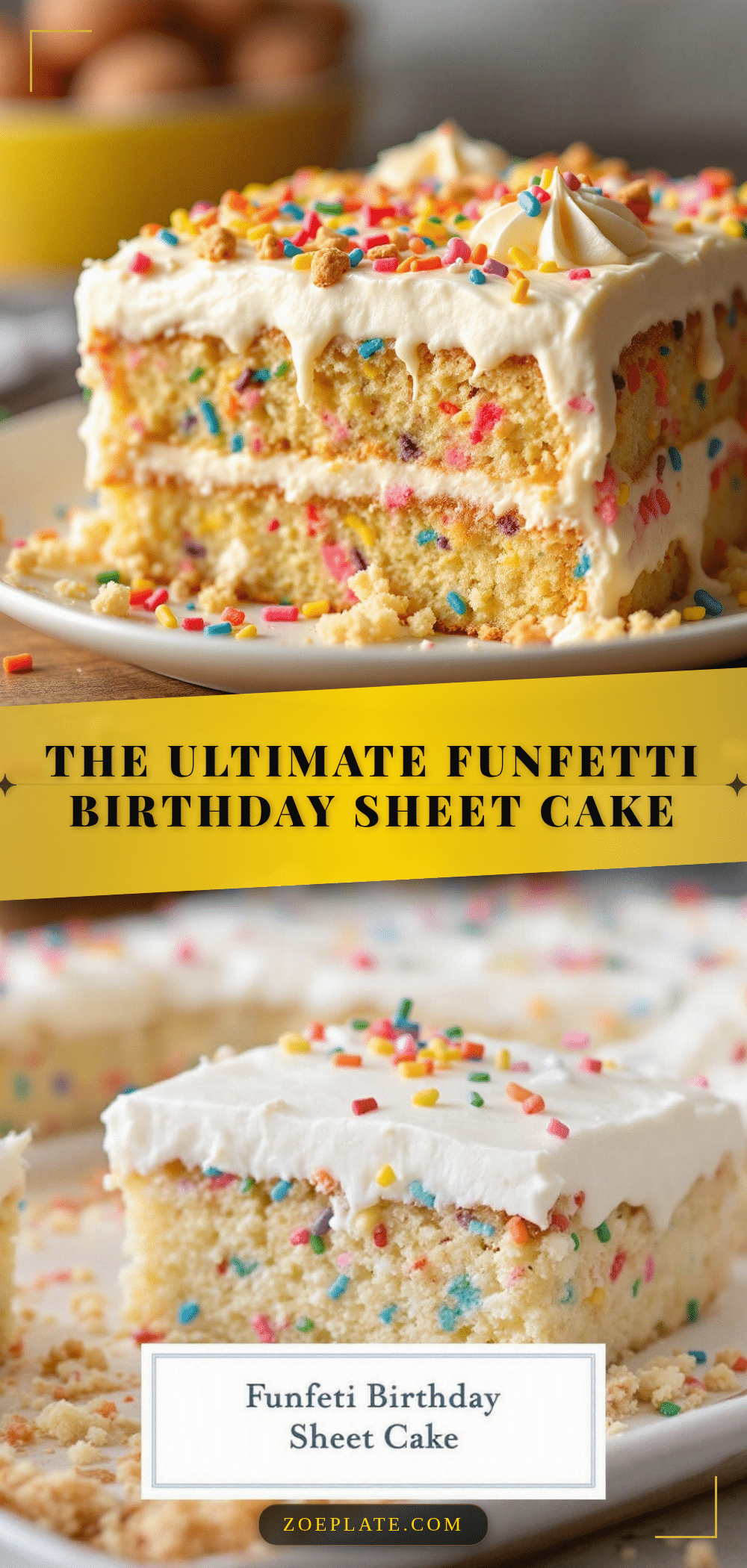 funfetti birthday sheet cake recipe