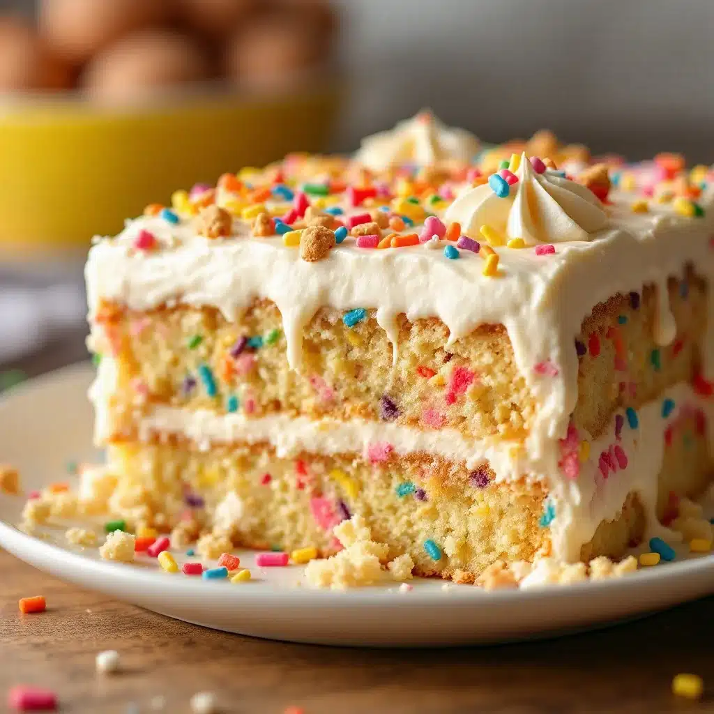 funfetti birthday sheet cake - featured image