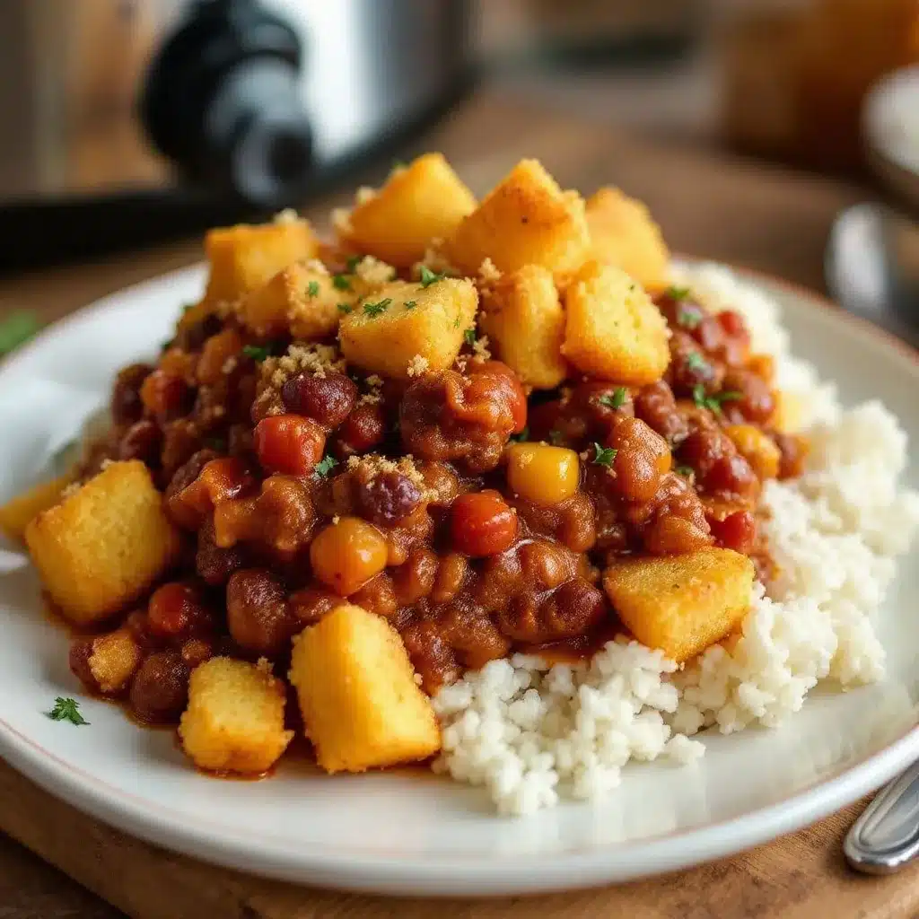 game day crockpot chili preparation steps