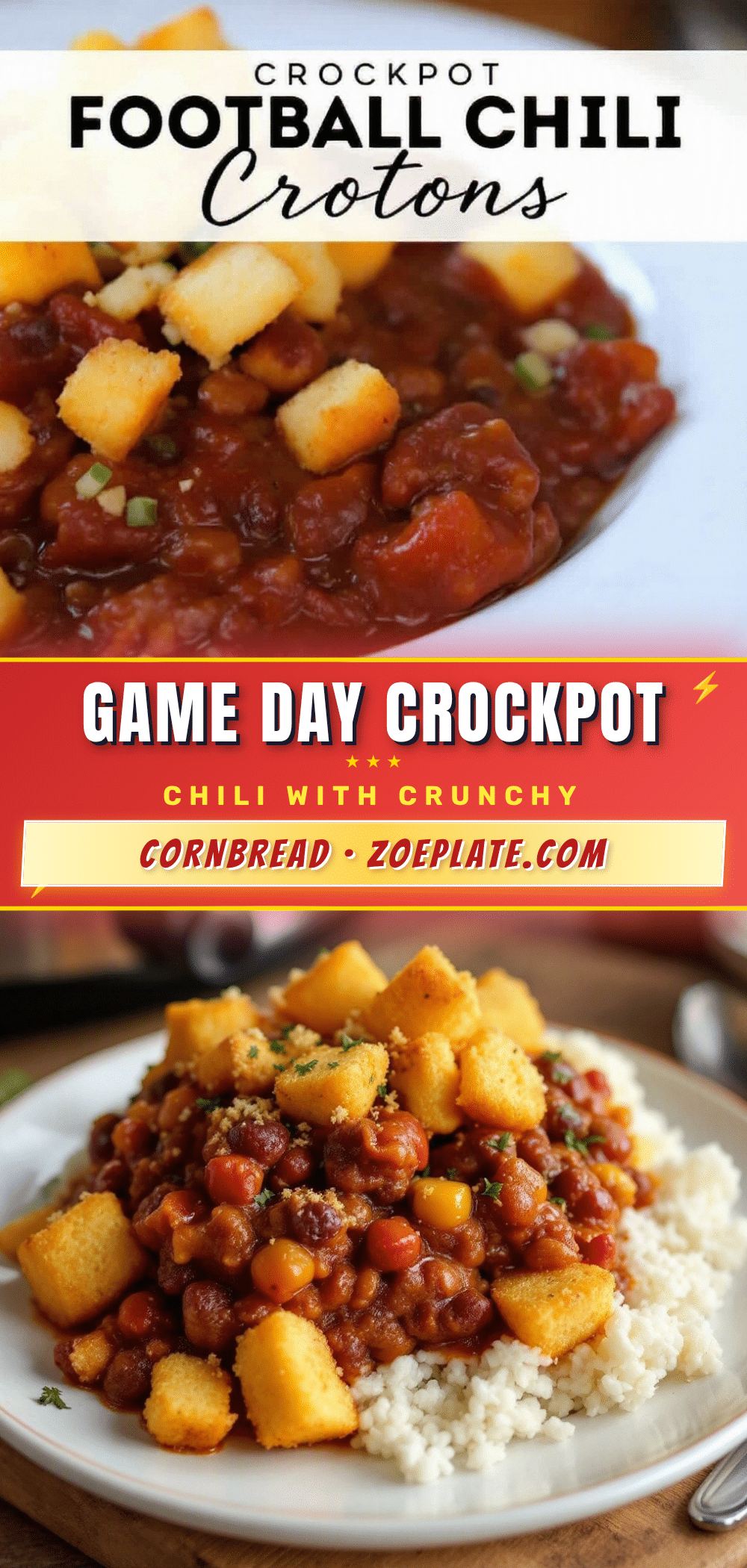 game day crockpot chili recipe