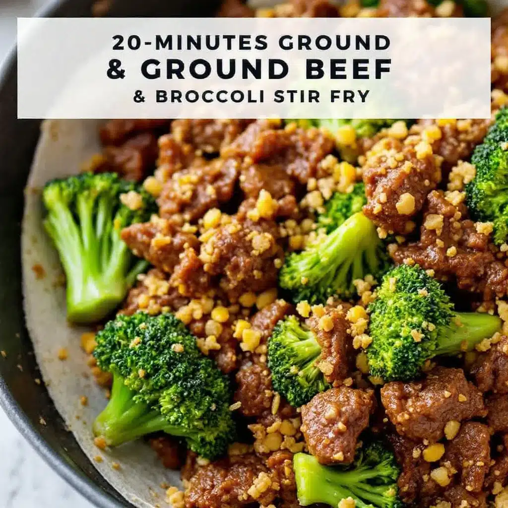 ground beef and broccoli stir fry - featured image