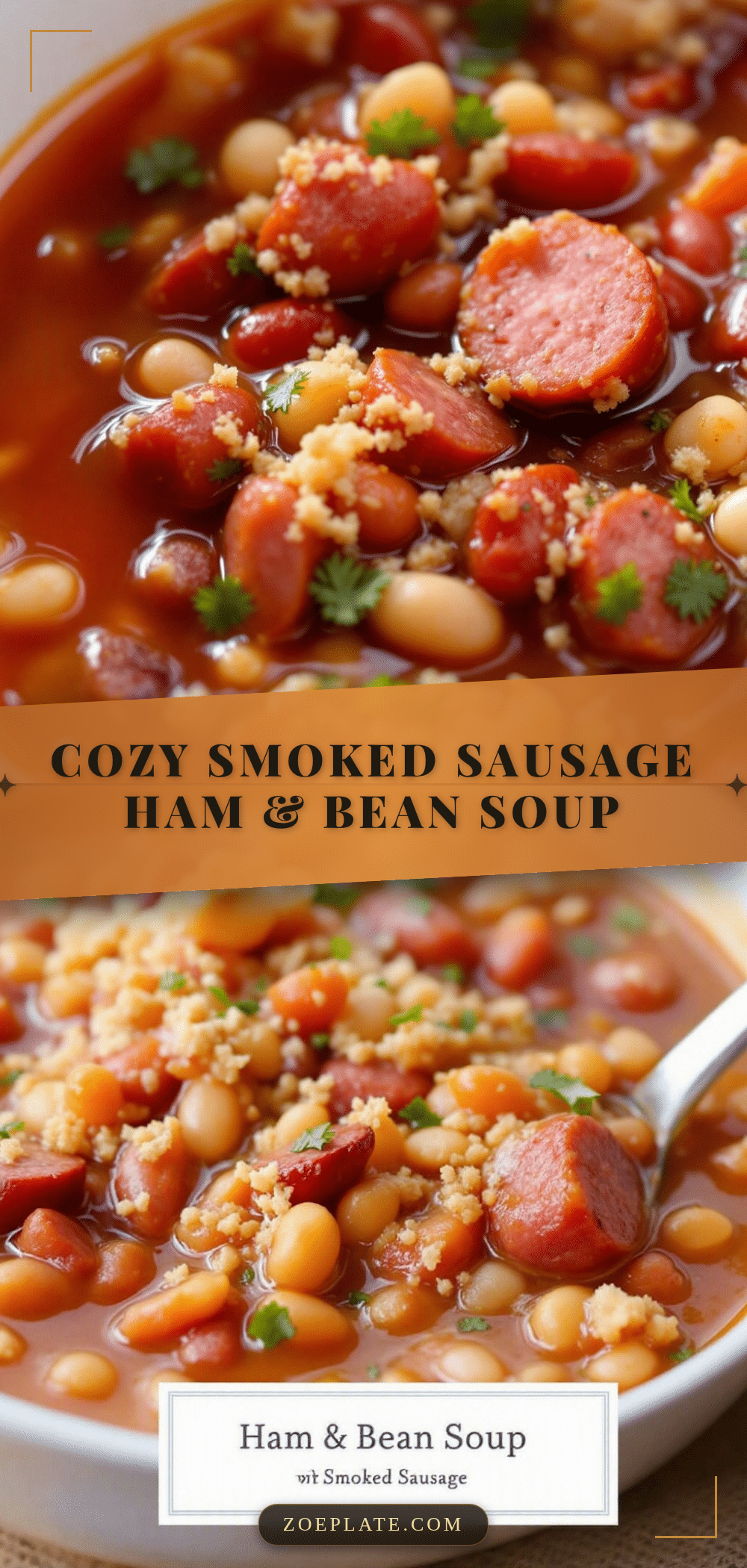 ham and bean soup with smoked sausage recipe