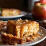 homemade apple dapple cake with caramel glaze - featured image