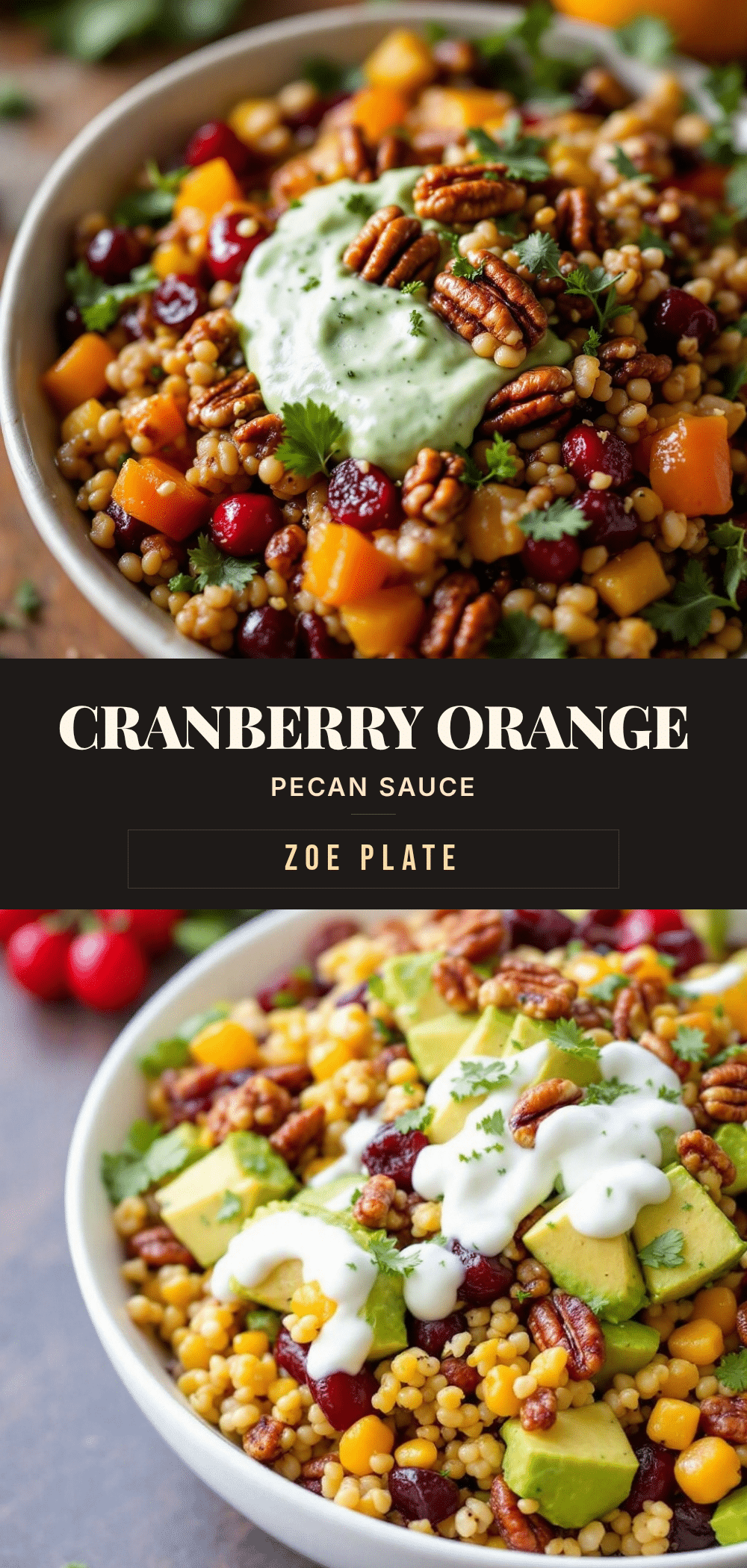make-ahead cranberry orange sauce with pecans recipe