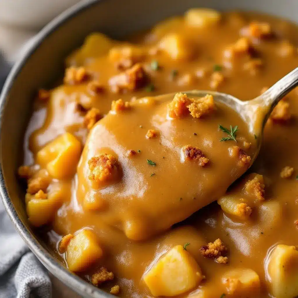 make-ahead turkey gravy from drippings preparation steps