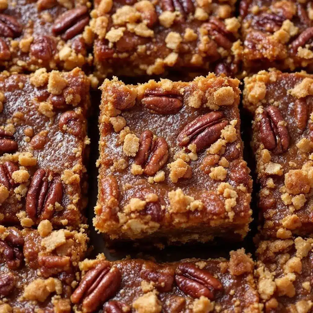 maple bourbon pecan pie bars preparation steps