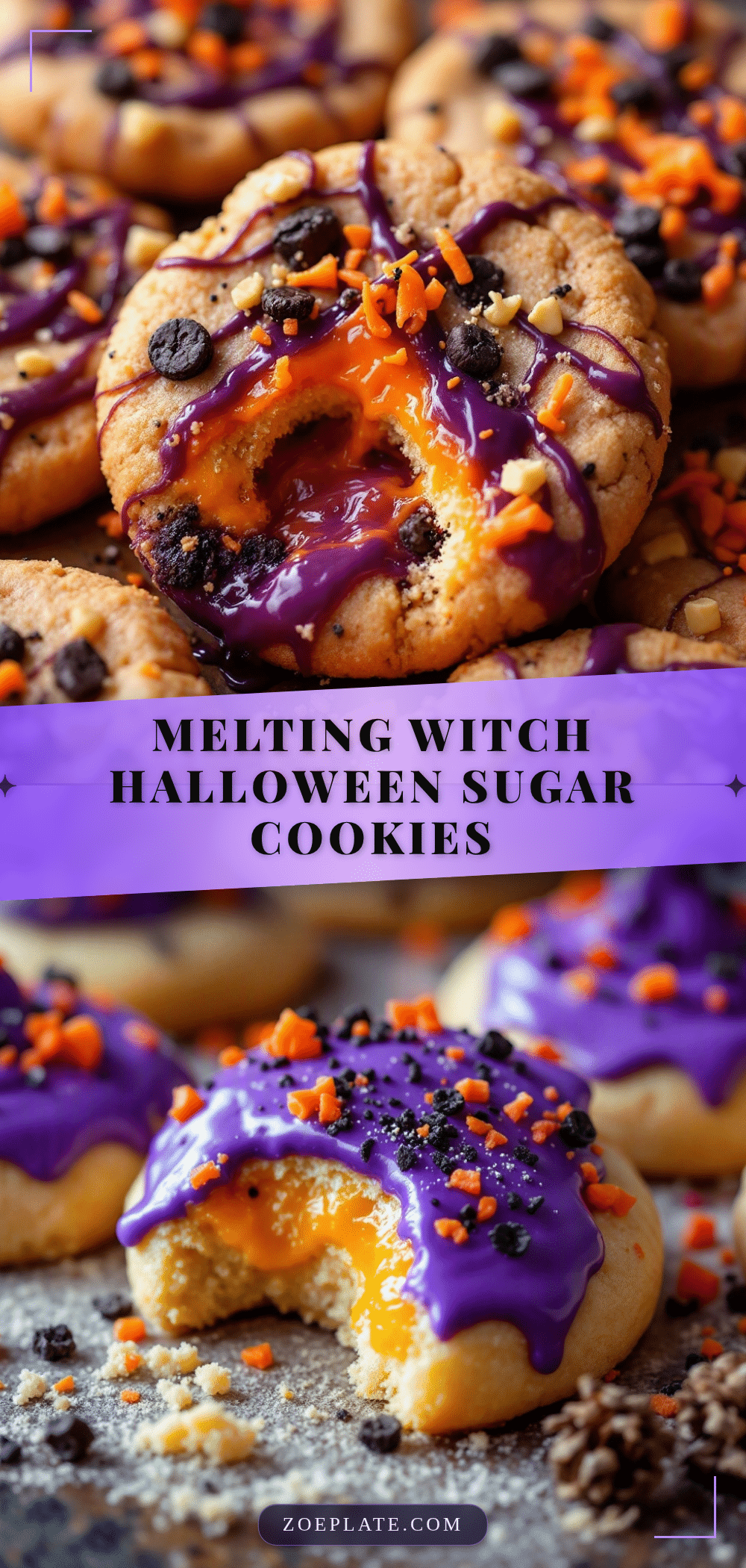 melting witch halloween sugar cookies recipe