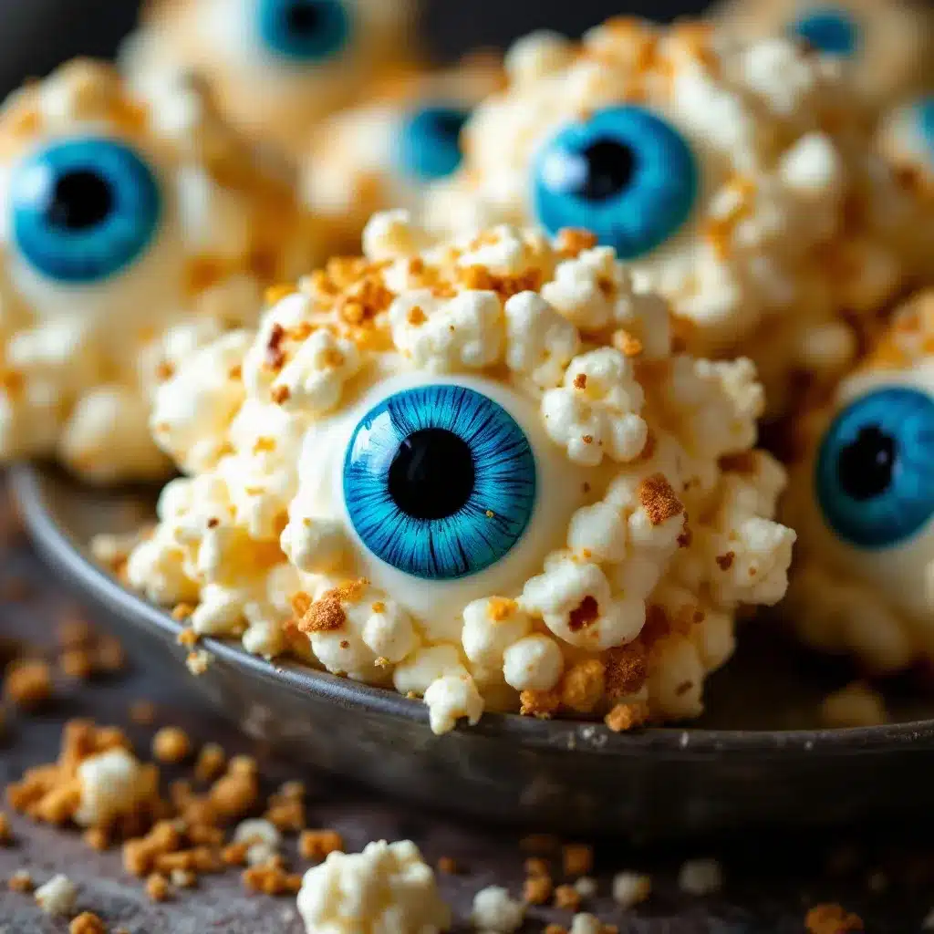 monster eyeball popcorn balls preparation steps