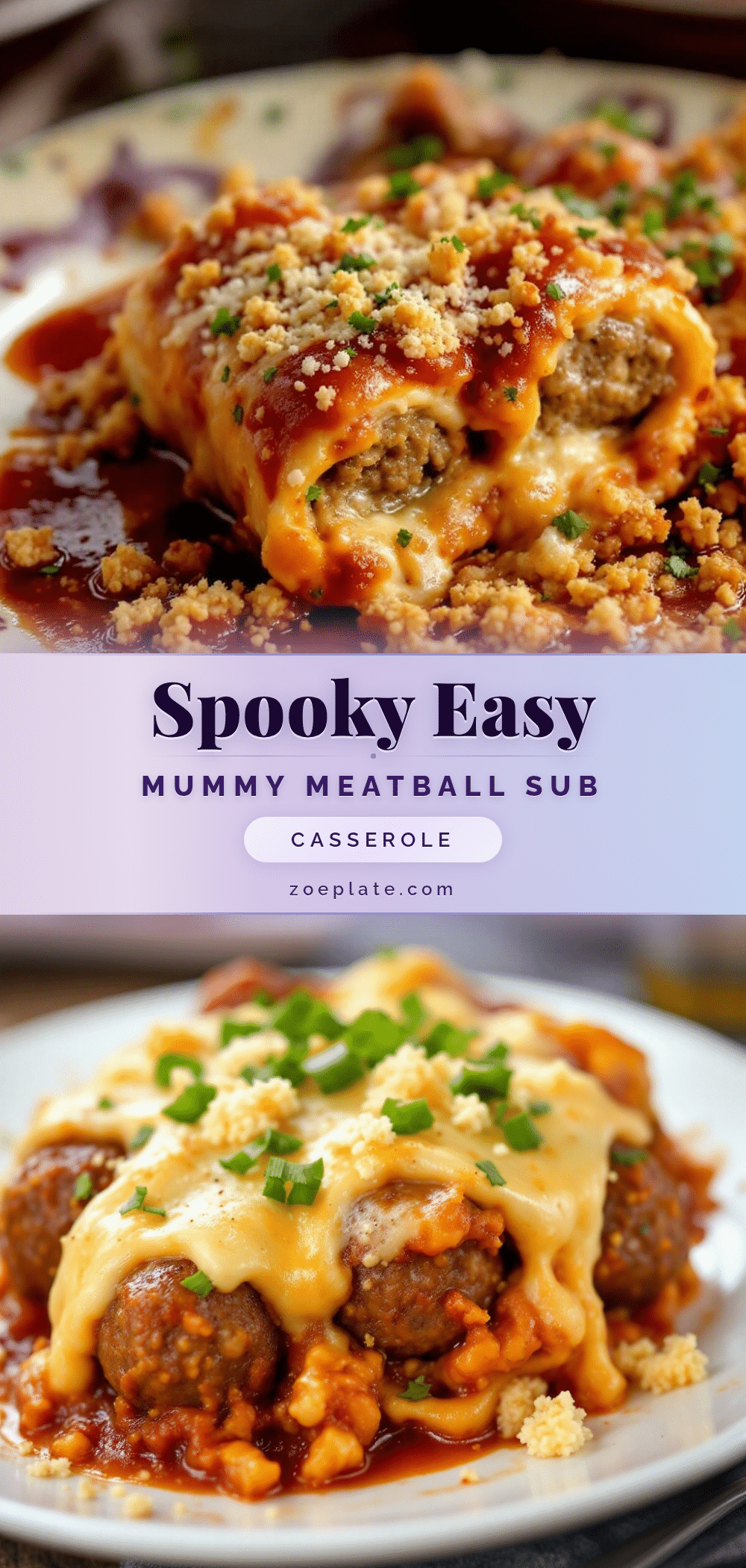 mummy meatball sub casserole recipe