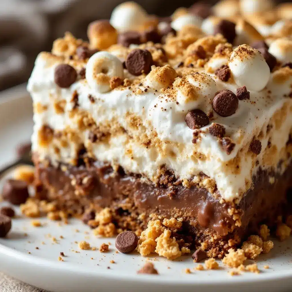 no-bake smores icebox cake preparation steps