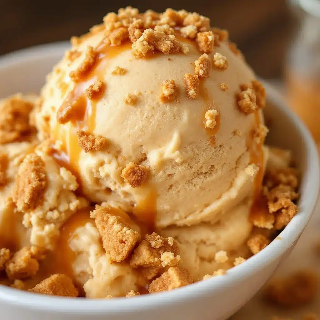 no-churn salted caramel ice cream - featured image