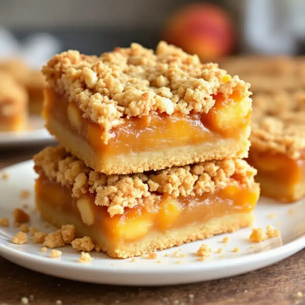 peach cobbler bars preparation steps