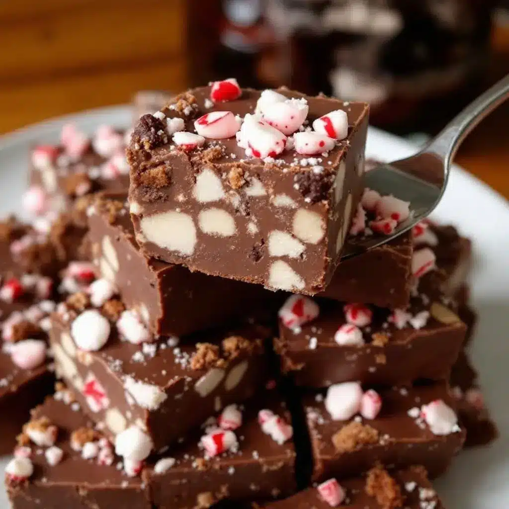 peppermint bark fudge preparation steps