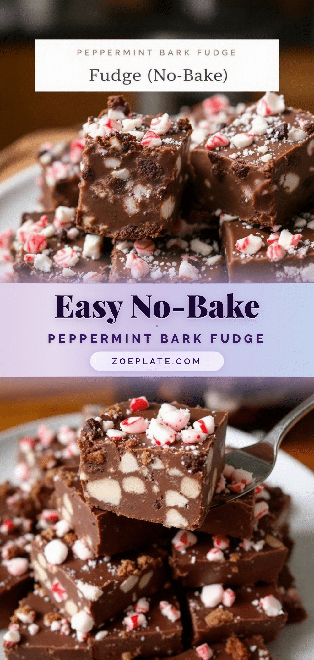 peppermint bark fudge recipe