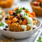 pumpkin chocolate chip baked oatmeal cups - featured image