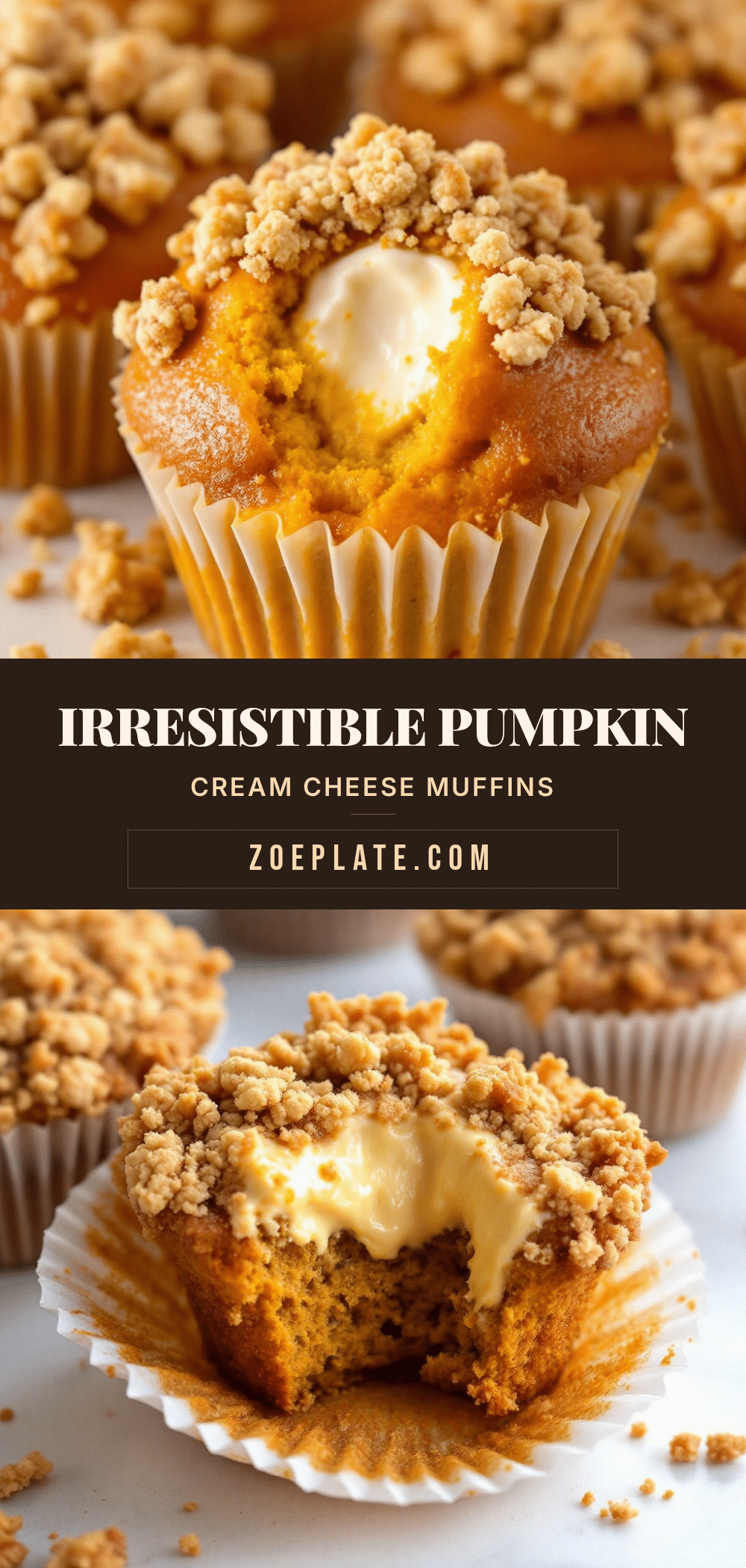 pumpkin cream cheese muffins recipe