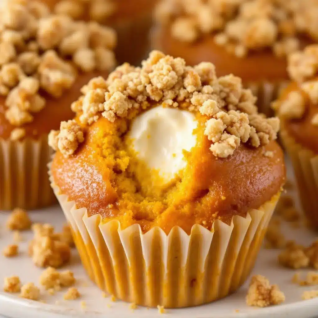pumpkin cream cheese muffins - featured image