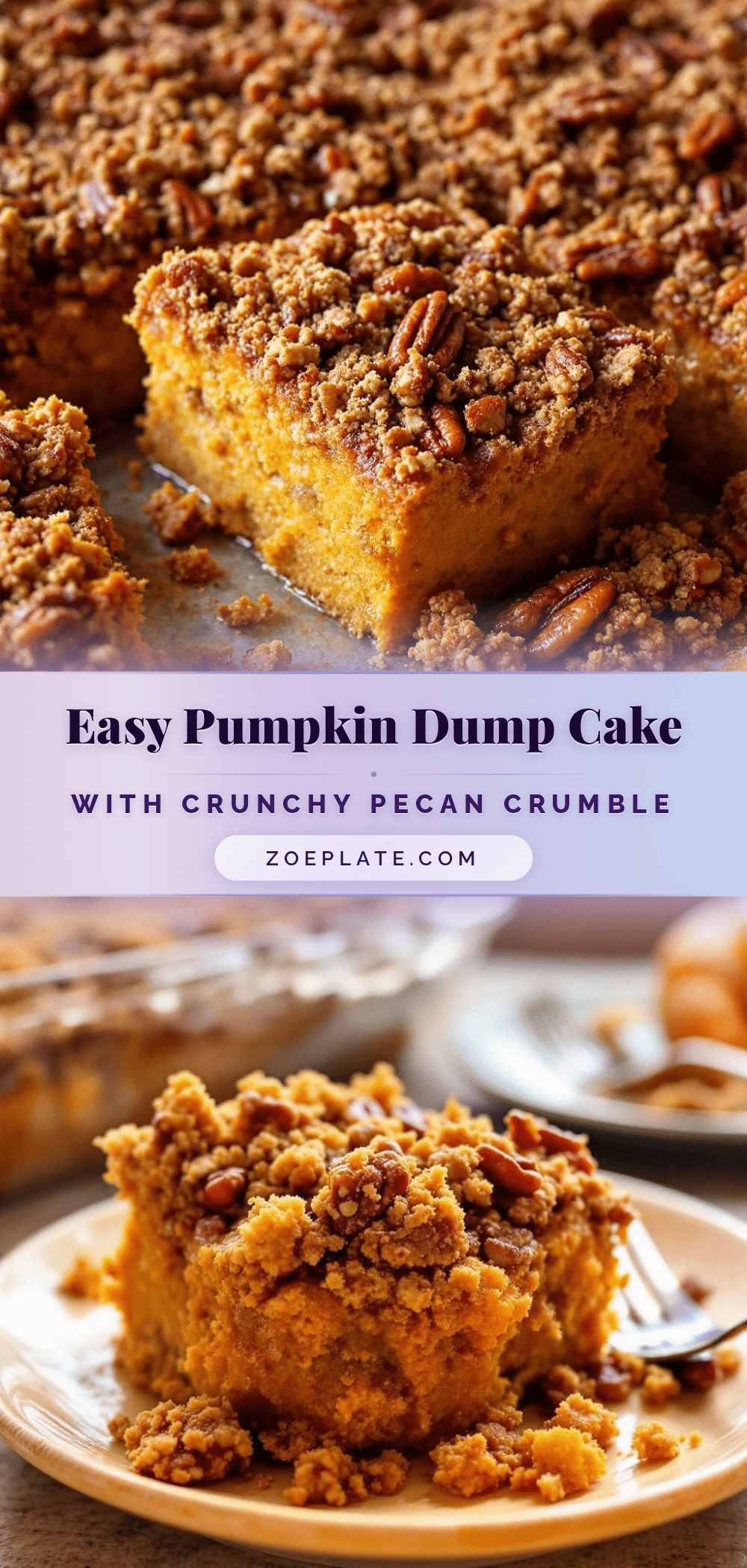 Pumpkin dump cake recipe