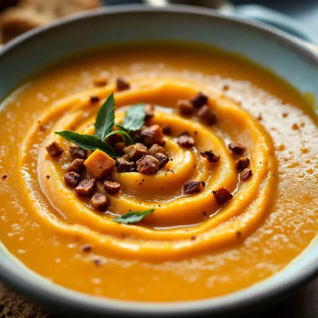 roasted butternut squash soup - featured image
