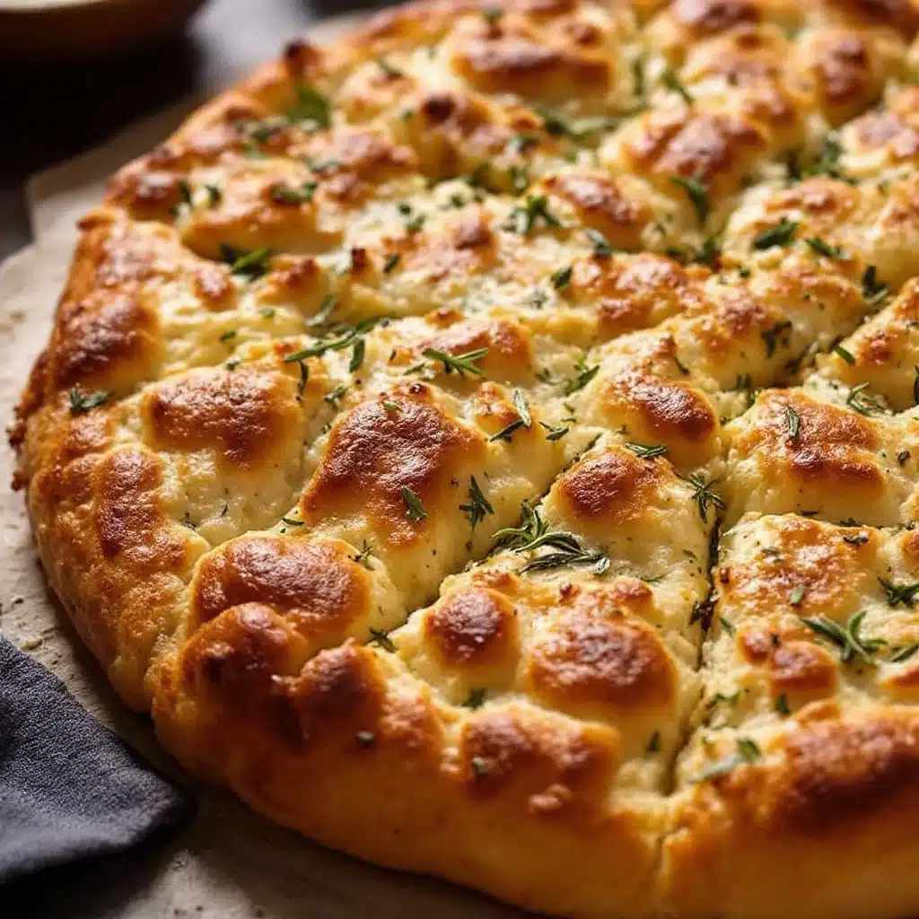 rosemary garlic sourdough focaccia - featured image