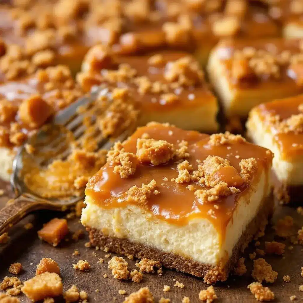 Salted Caramel Apple Cheesecake Bars preparation steps