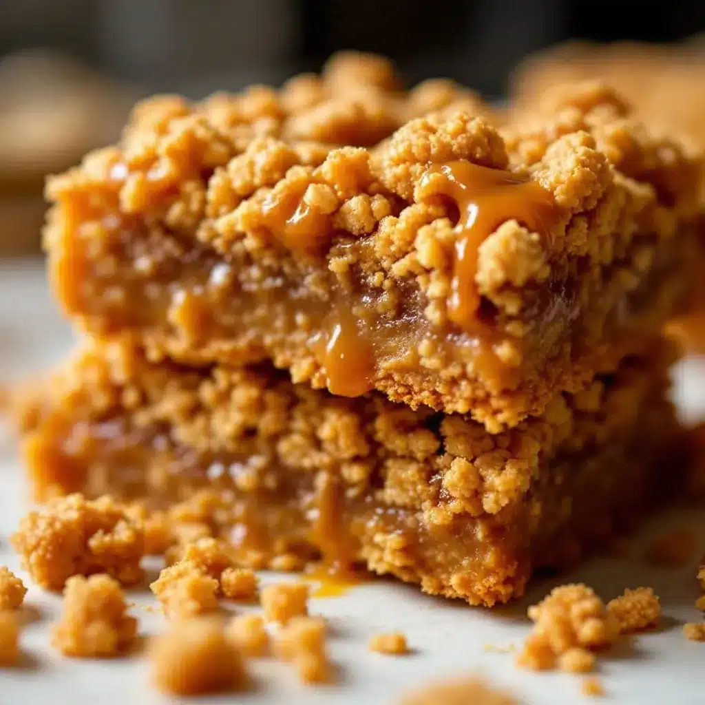 Salted Caramel Pumpkin Crisp Bars preparation steps