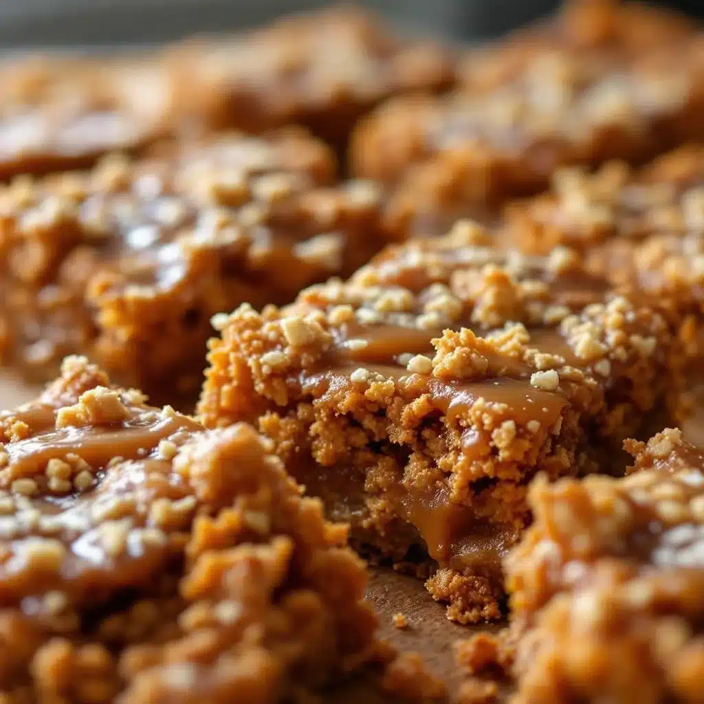 Salted Caramel Pumpkin Crisp Bars - featured image