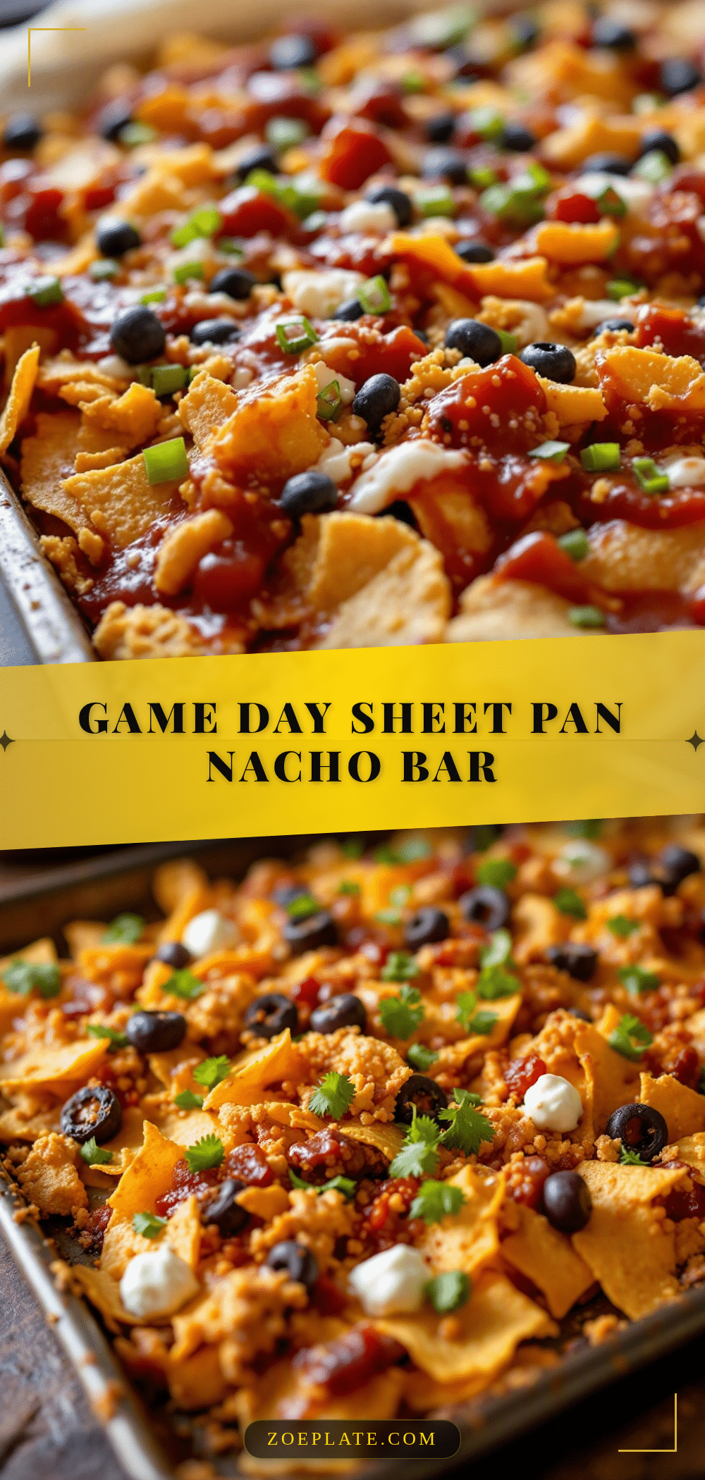 sheet pan nacho bar recipe